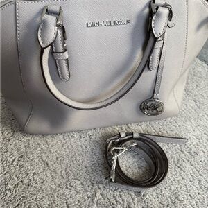 Michael Kors Light Gray Satchel Bag